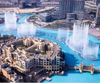 Dubai fontain dubai mall burj khalifa