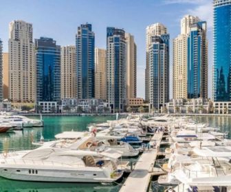 Dubai harbour marina yacht boat